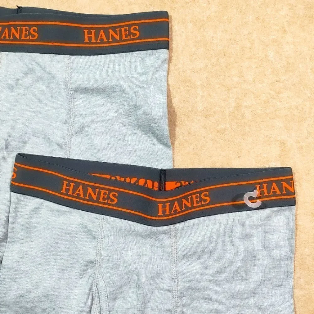 Hanes Men's Comfort Flex Gray Boxer Briefs #J